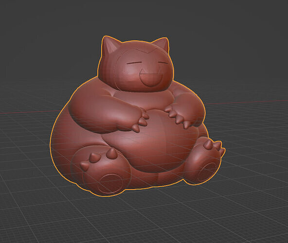 Chubby Snorlax 3D The Cutest Sleepy Giant 3D print model
