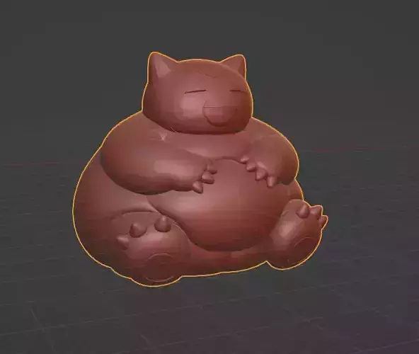 Chubby Snorlax 3D The Cutest Sleepy Giant