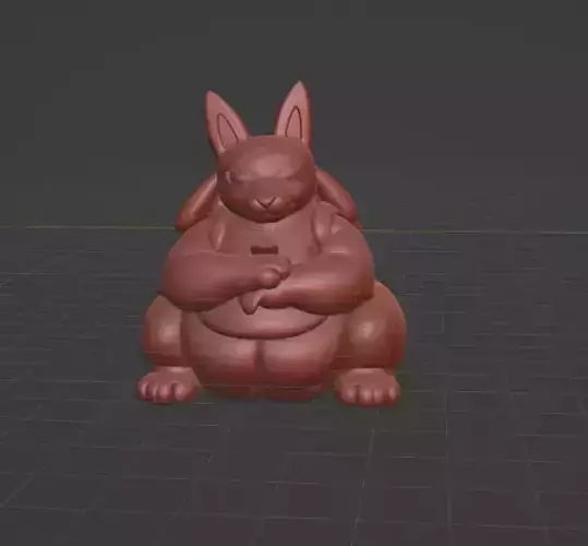 Chubby Lucario 3D  The Adorable Aura Guardian