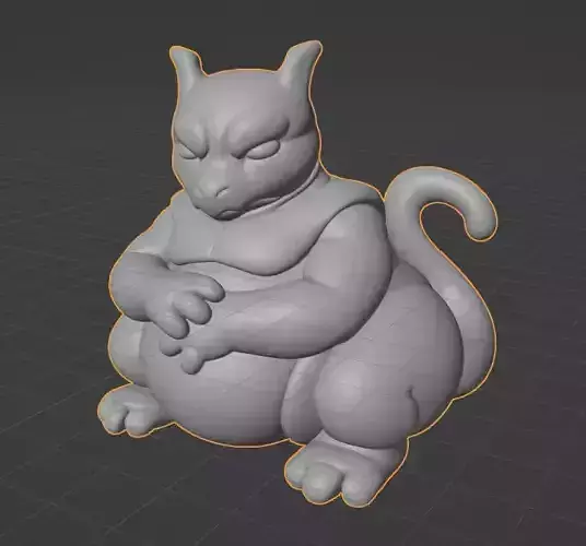 Chubby Mewtwo  The Legendary Psychic Pokemon