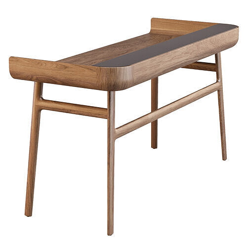 Desk Set - Harold Table and Oru Chair 3D model 7