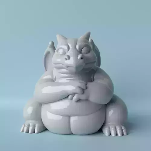 Fat Charizard 3D Model  Cute and Mighty