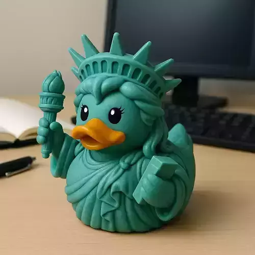 Rubber Duck - Statue of Liberty model - 3D print 3D print model