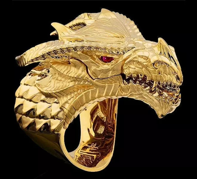 dragon ring stl 3D print model_0