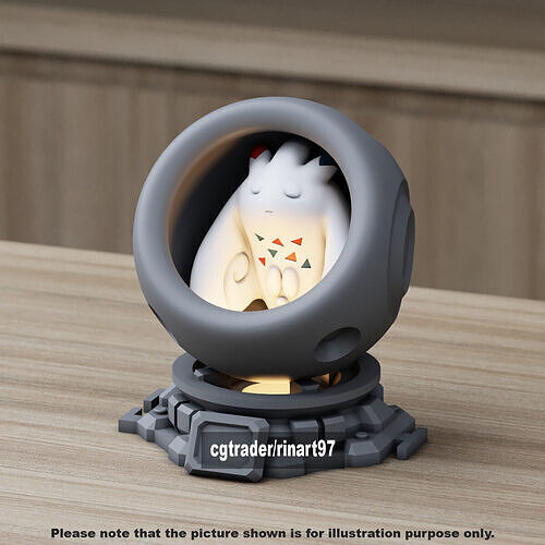 togekiss in healing machine pods 3D print model