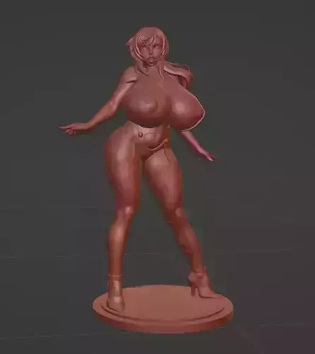 Sensual Spirit  AnimeStyle Sculpture with Generous Curves