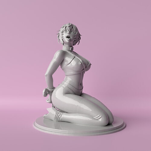 Sensual Sculpture  Woman in Surrender Pose 3D print model