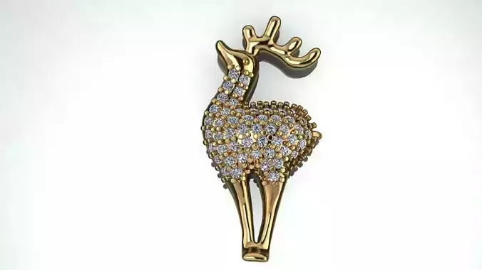 Deer pendant - wildlife