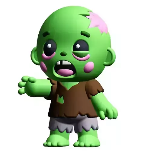 Cute Cryptid Littlest Zombie 3D Printable Figure 3D print model