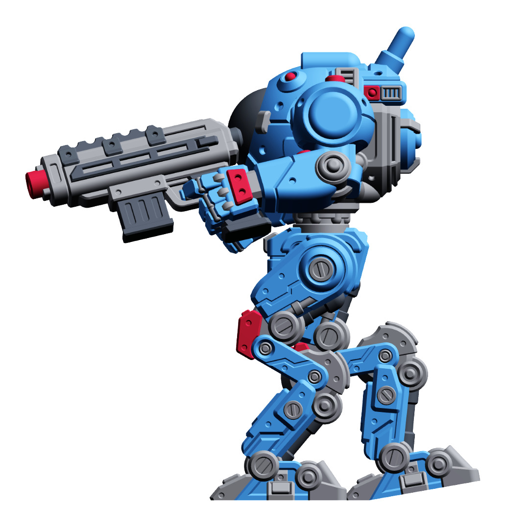 Mech Forge Astro Tabletop Wargame Miniature 3D print model_2