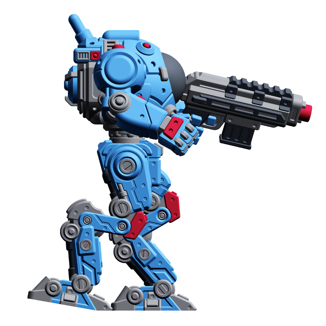 Mech Forge Astro Tabletop Wargame Miniature 3D print model_3