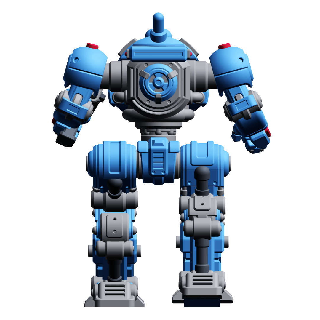 Mech Forge Astro Tabletop Wargame Miniature 3D print model_4