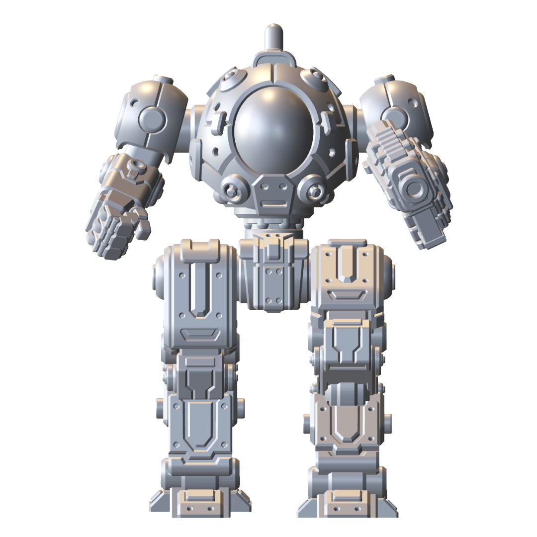 Mech Forge Astro Tabletop Wargame Miniature 3D print model_8