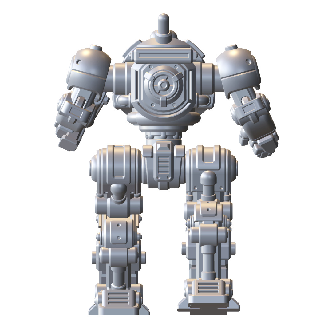 Mech Forge Astro Tabletop Wargame Miniature 3D print model_10