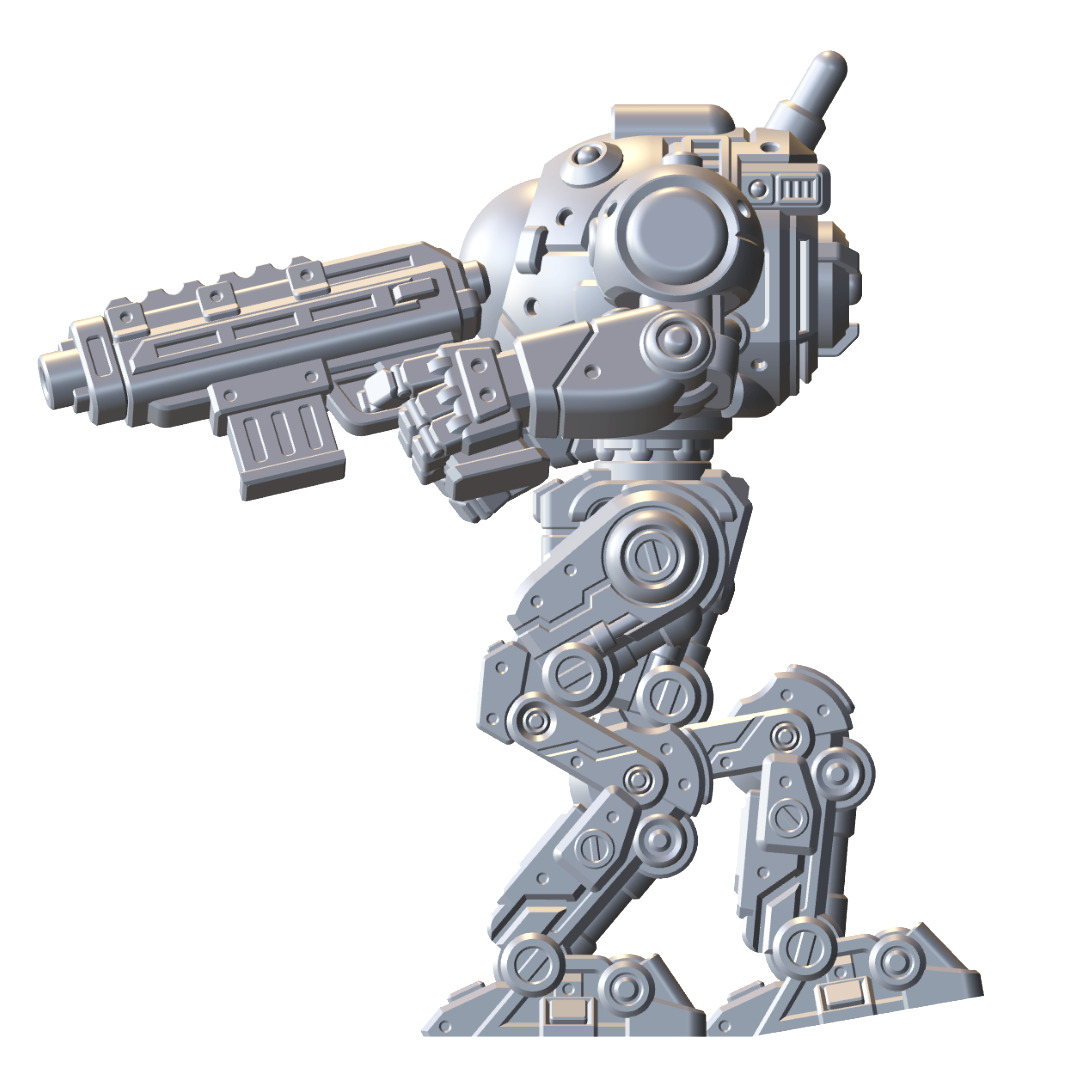Mech Forge Astro Tabletop Wargame Miniature 3D print model_9