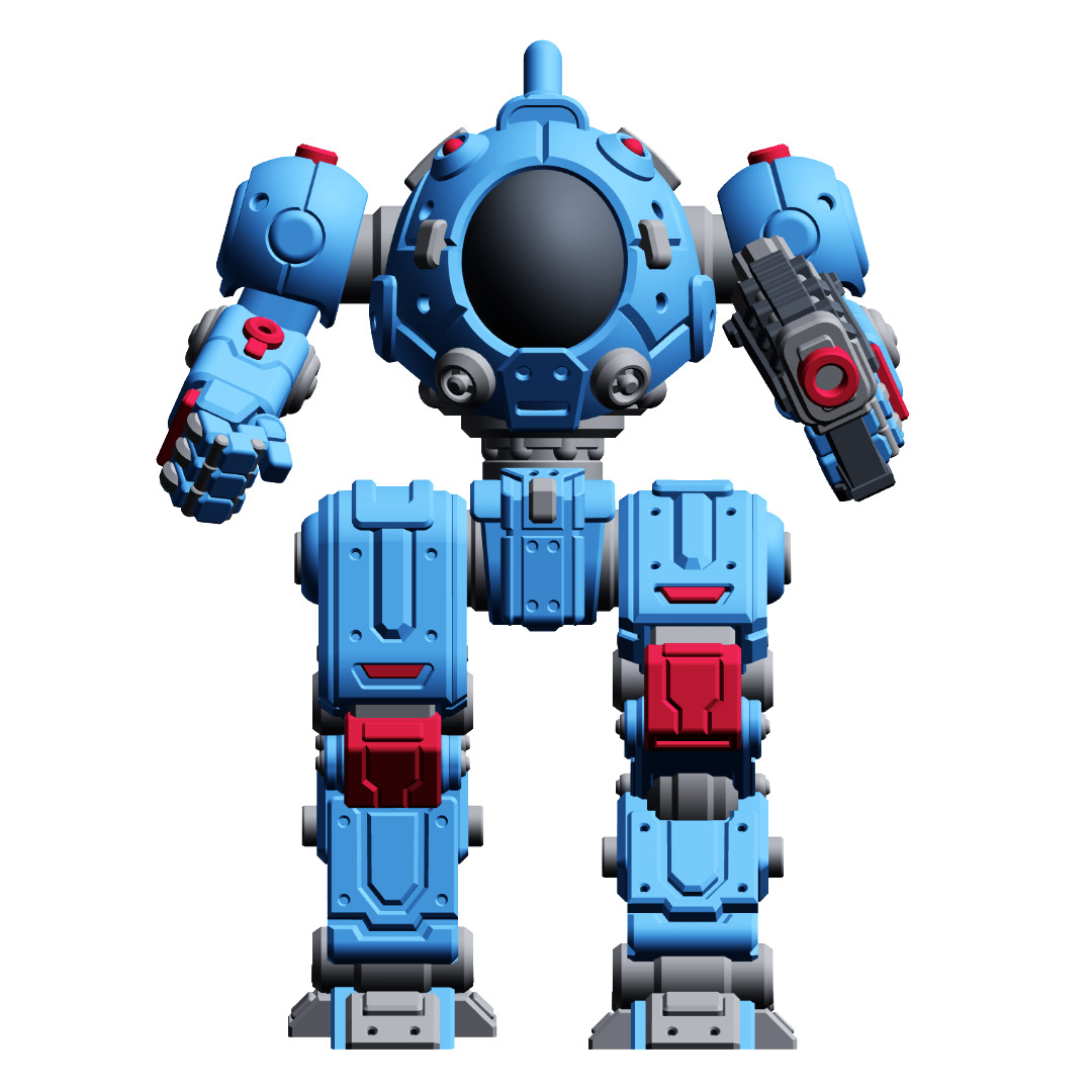 Mech Forge Astro Tabletop Wargame Miniature 3D print model_1