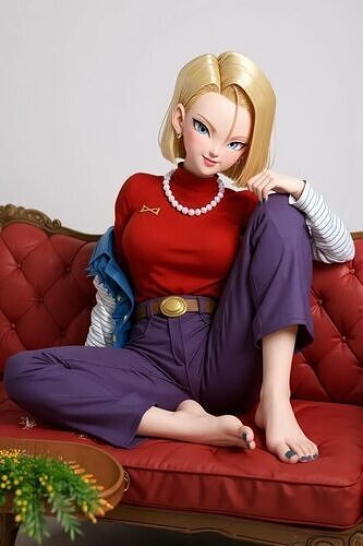 Android 18 en Estilo Casual DBZ 3D print model