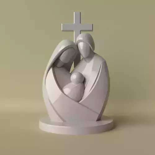 Holy Family Minimalist Sculpture