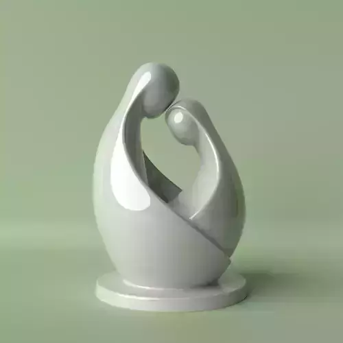 Unified Souls Minimalist Couple Sculpture