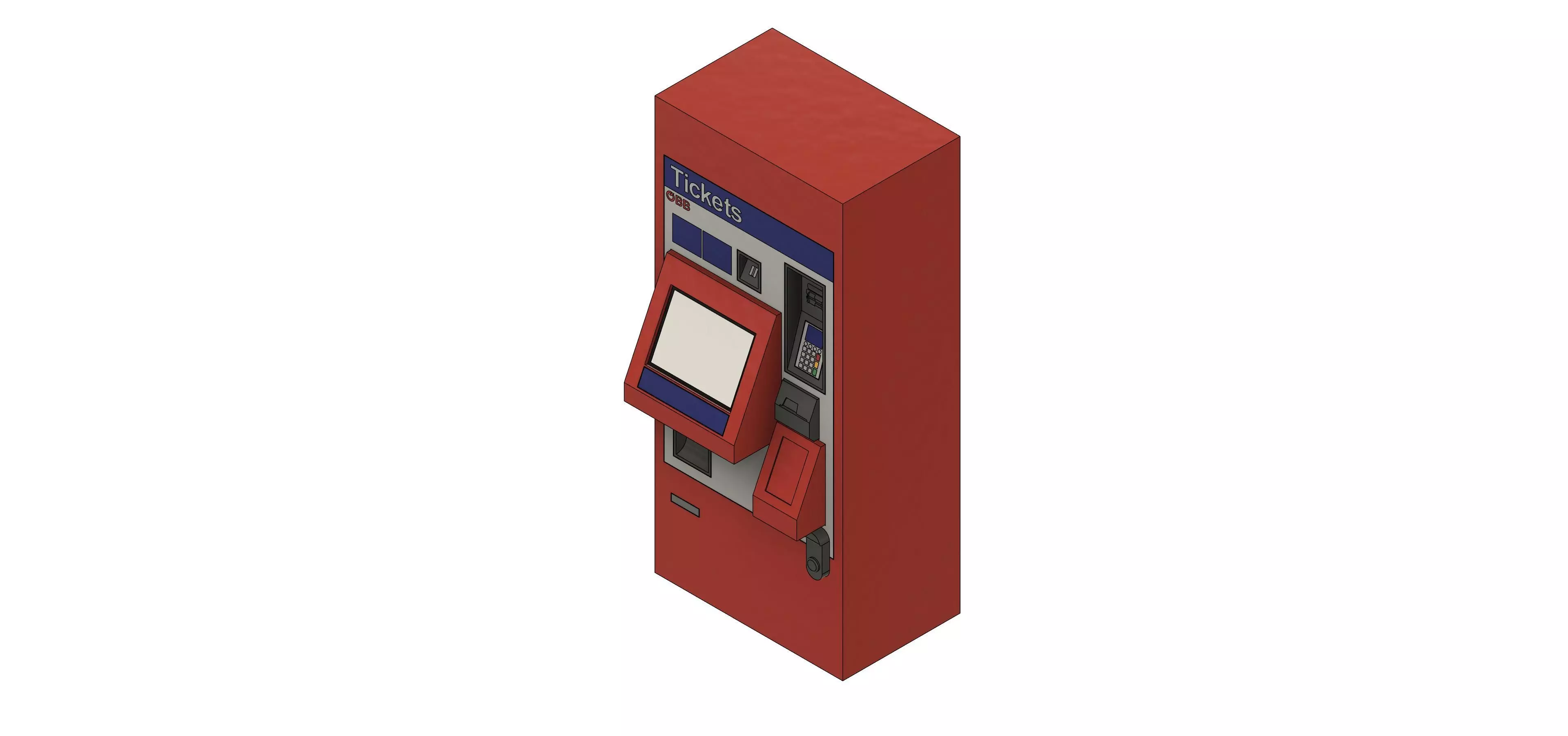 Ticket Machine OEBB 3D print model