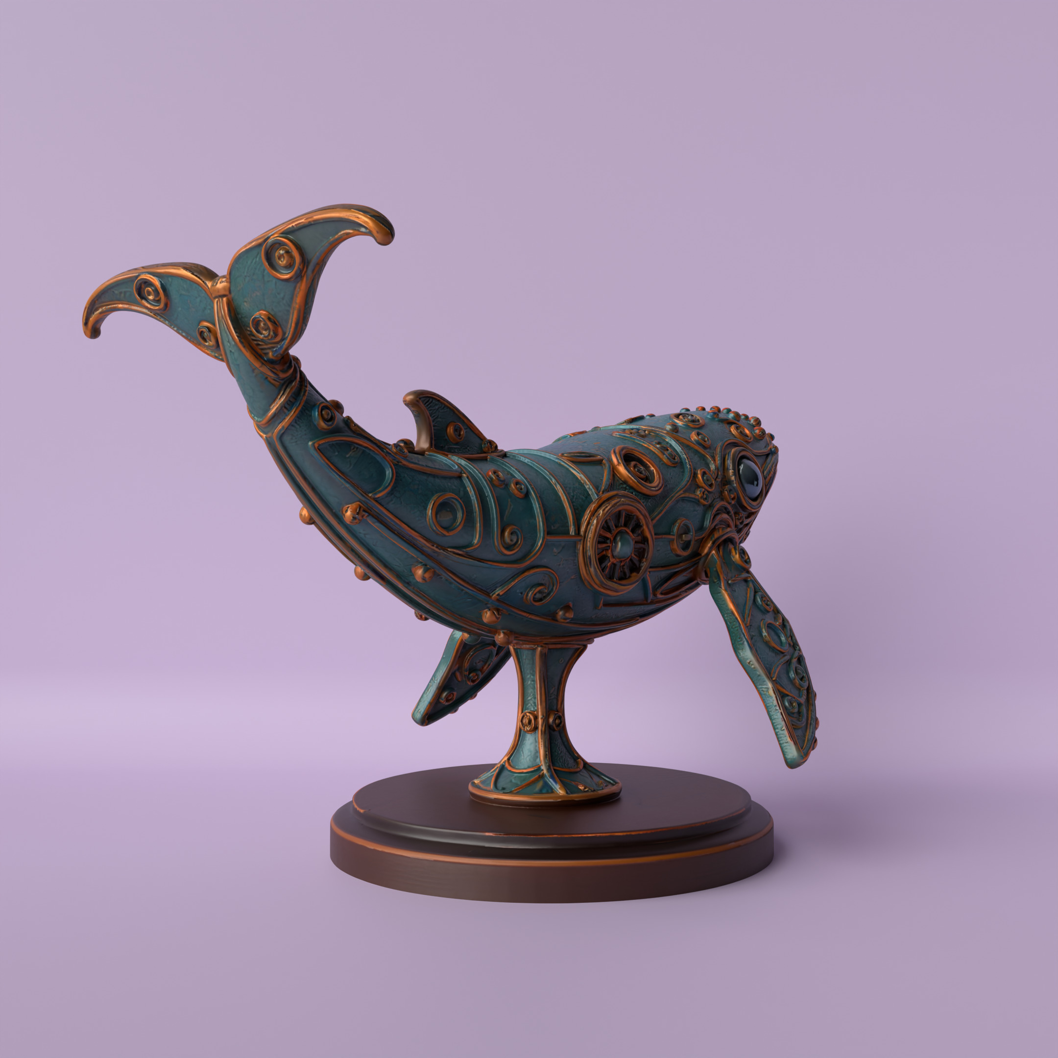 Steampunk Whale 3D print model_3