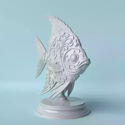 Floral Pattern Fish  Nature and Elegance