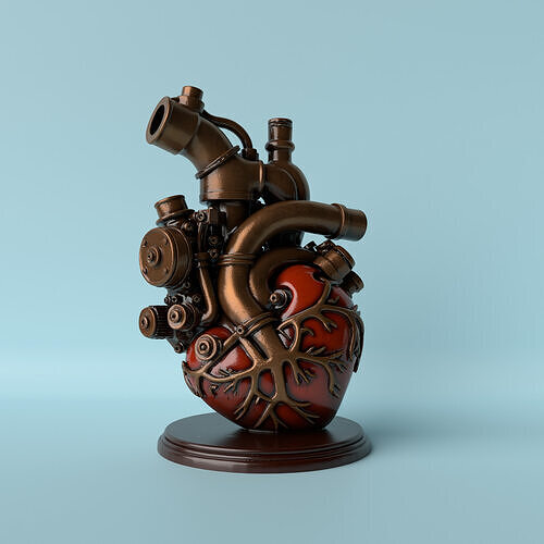 Engine Heart  For Car and Motorcycle Lover 3D print model