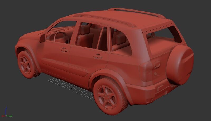 Toyota RAV4 Mk2 CA20 5door 2000 3D print model_2