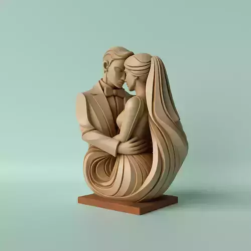 Bride and Groom Sculpture  Eternal Vows