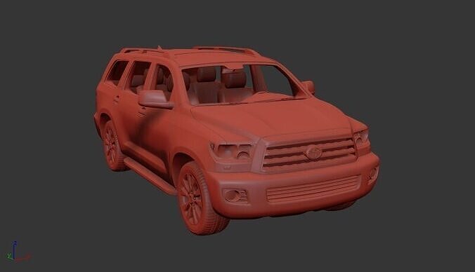 Toyota Sequoia 2011 3D print model