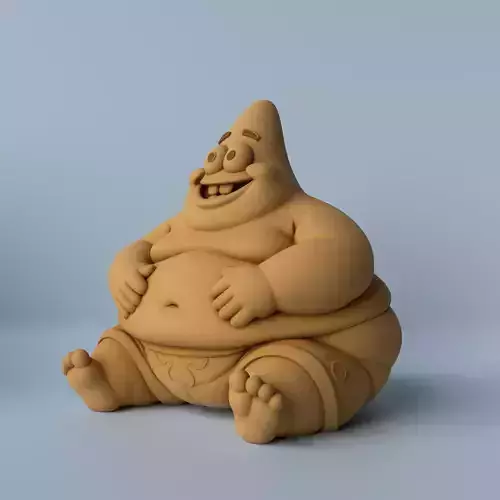 Chubby Patrick Star Funny Decorative Sculpture