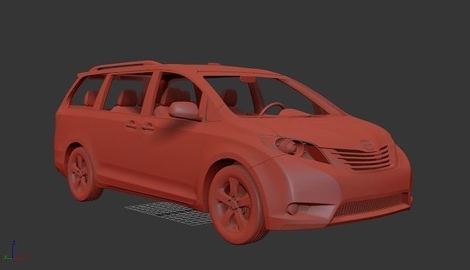 Toyota Sienna 2011 3D print model