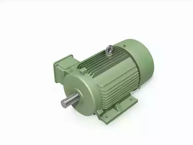 132M B3 Left IEC electric motor - 3D CAD model
