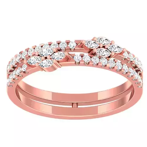 Diamond light gold ring 3D print model