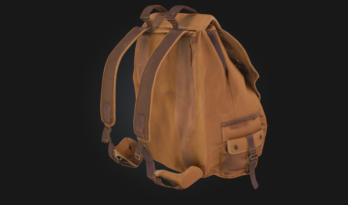Rugged Adventure Backpack  Survival Gear Model for Exploration 3D model_2