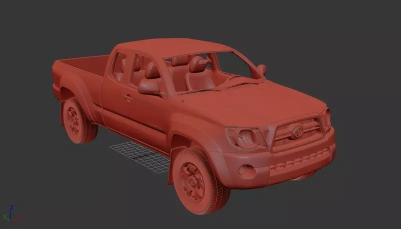 Toyota Tacoma AccessCab 2011 3D print model_0