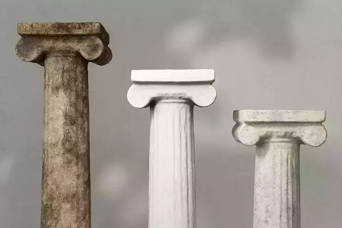 Photorealistic Ancient Columns