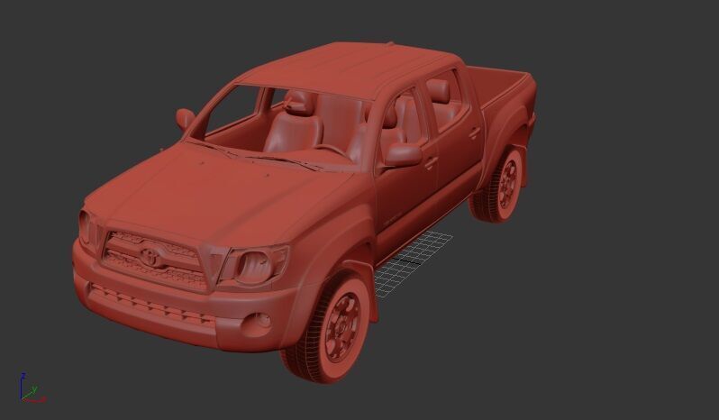 Toyota Tacoma DoubleCab 2011 3D print model_1