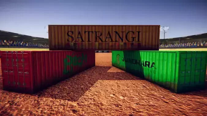 Realistic Low poly Cargo Containers Pack - Shipping Container