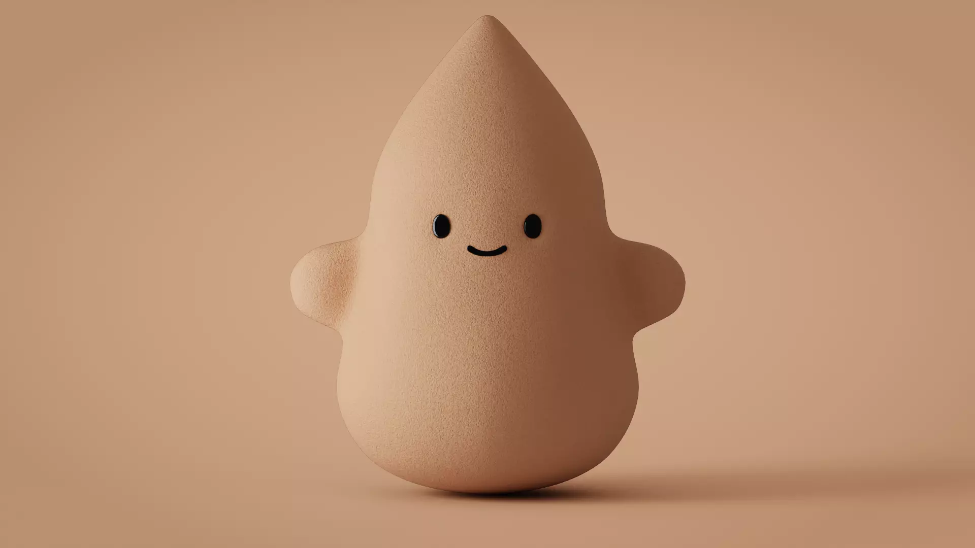 Sponge Character 3D Model Low-poly 3D model_0