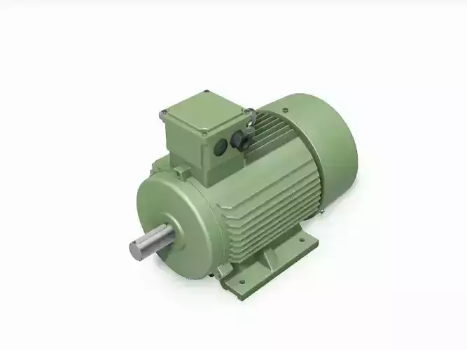 132M B3 Top IEC electric motor - 3D CAD model