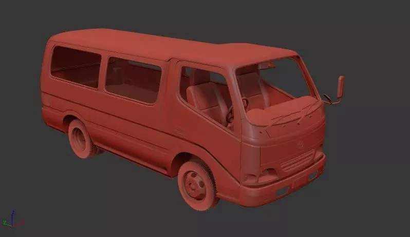 Toyota Toyoace Mk7 Van 2006 3D print model_0