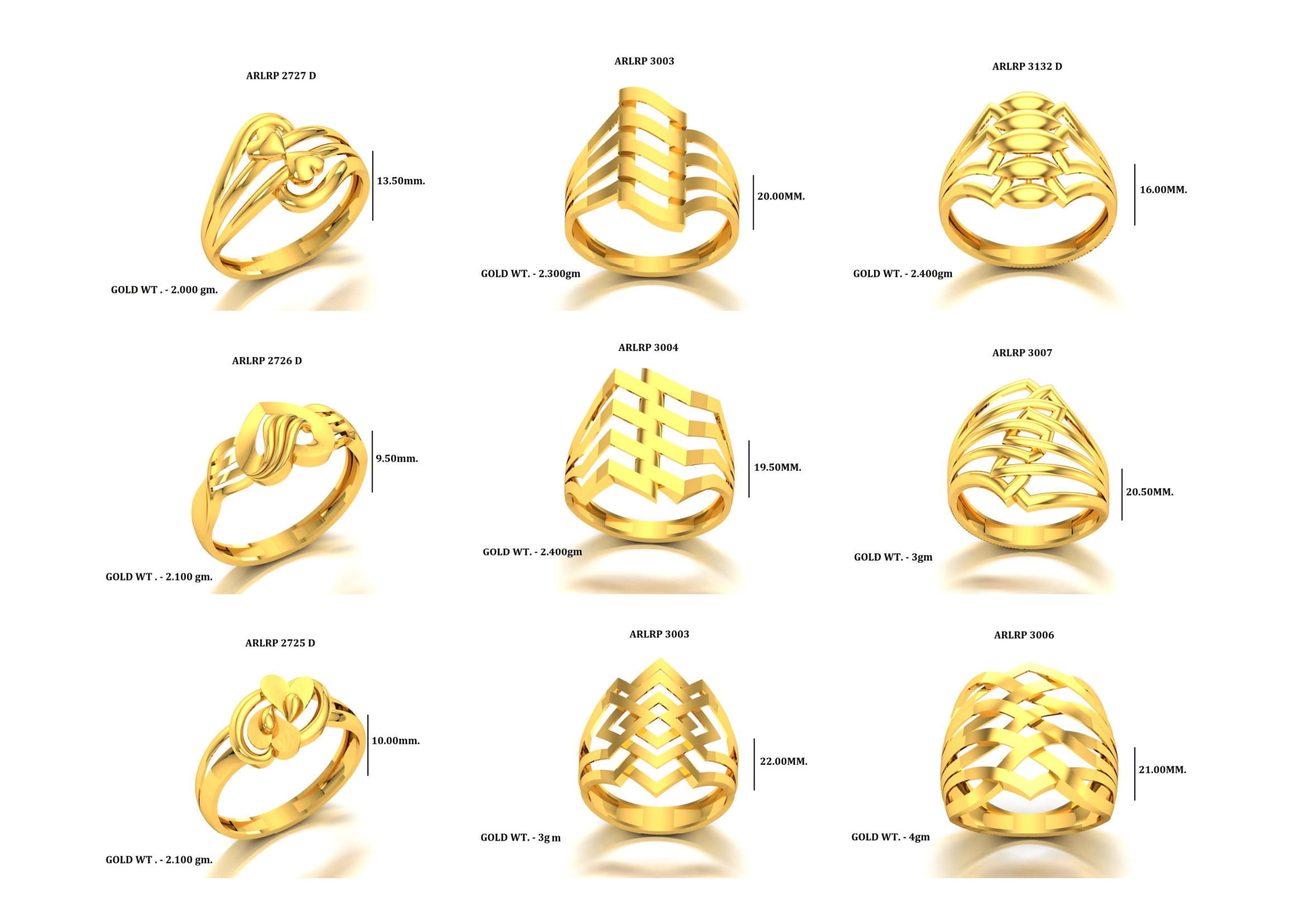 PLAIN RINGS PAPER CASTING FOR LADIES LATEST  3D print model_4