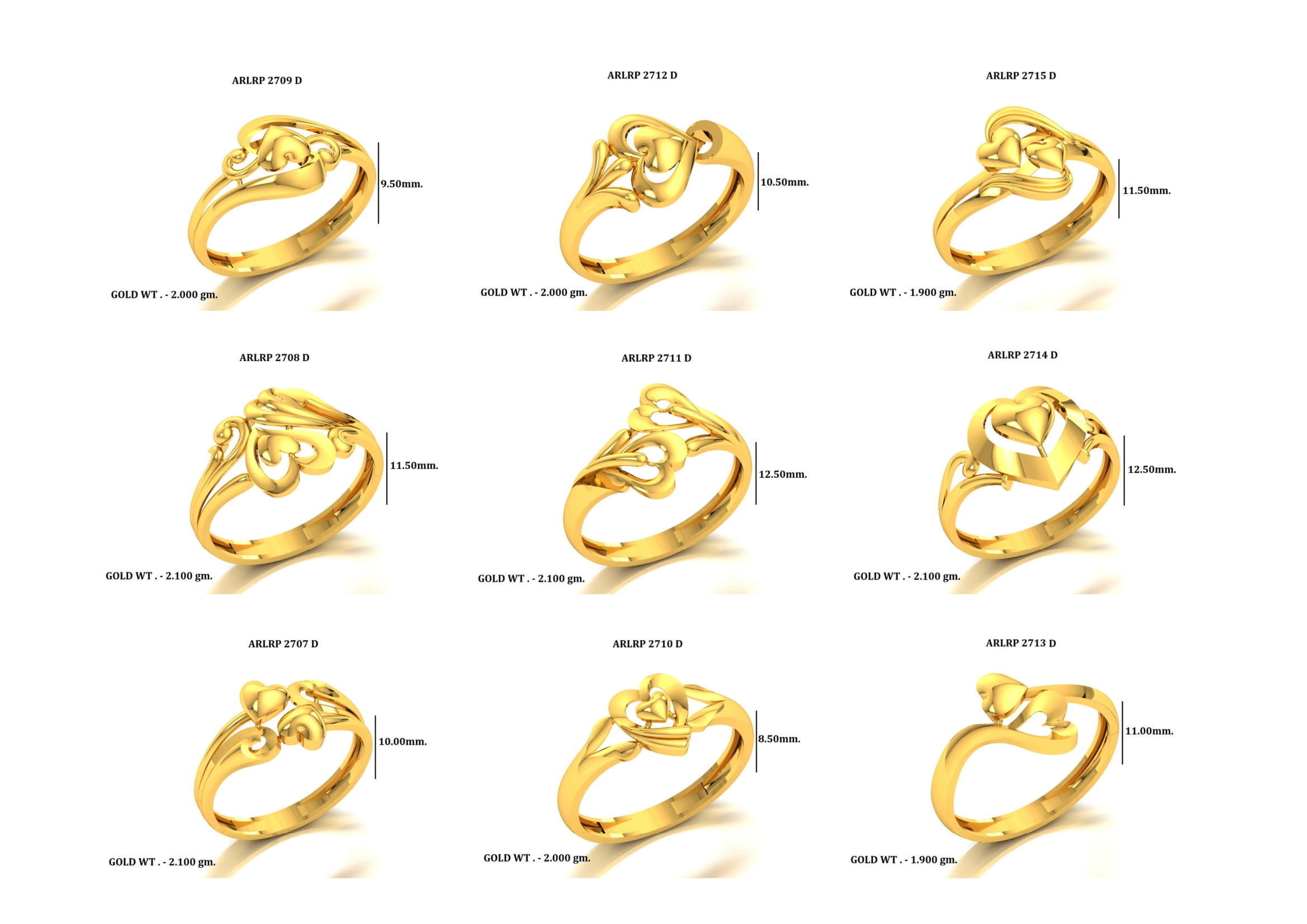 PLAIN RINGS PAPER CASTING FOR LADIES LATEST  3D print model_2