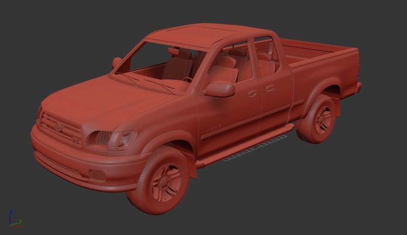 Toyota Tundra Mk1 AccessCab SR5 1999 3D print model_1