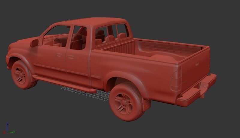 Toyota Tundra Mk1 AccessCab SR5 1999 3D print model_2