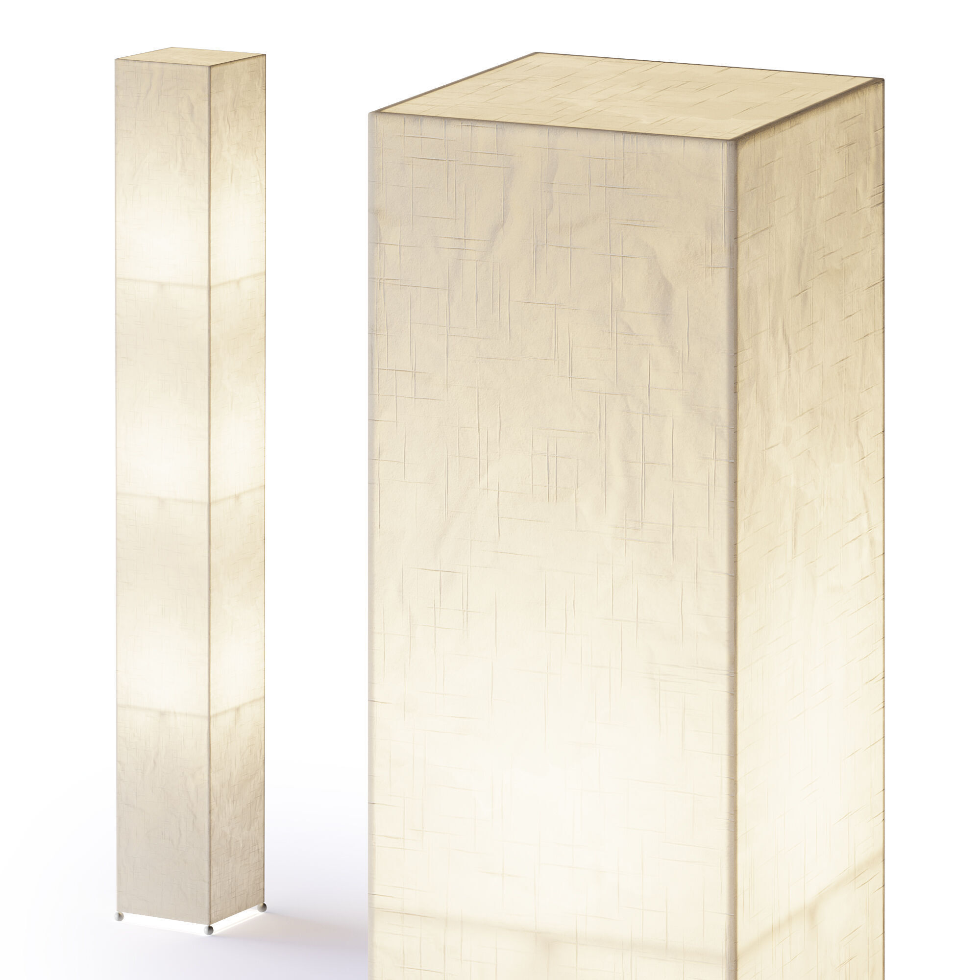 Japanese Floor Lamp 3D model_5