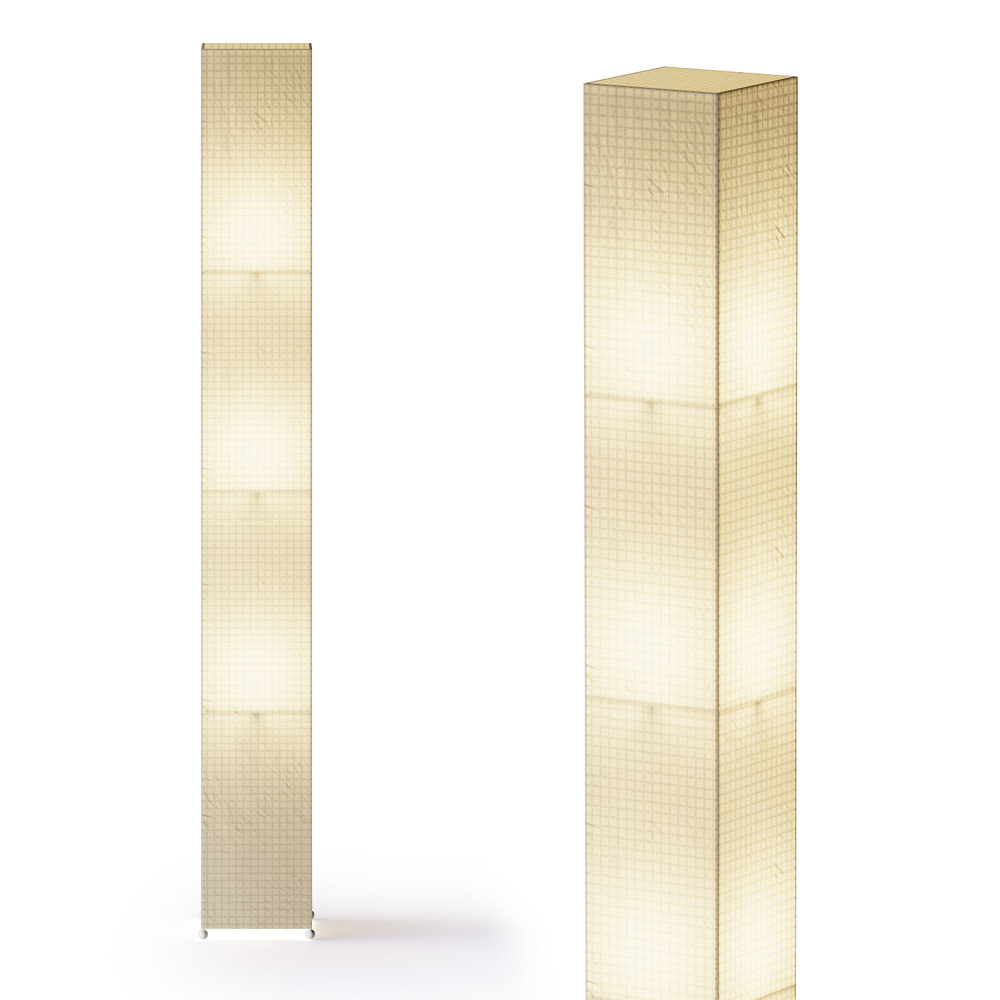 Japanese Floor Lamp 3D model_7