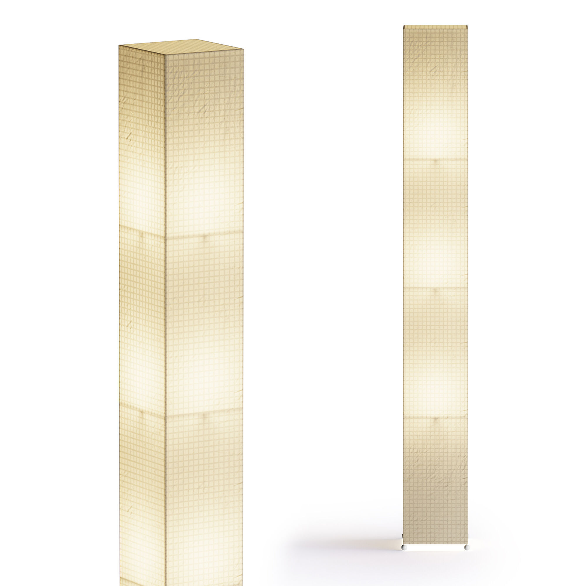 Japanese Floor Lamp 3D model_12