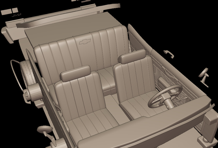 CHEVROLET NOVA SS 396 1969 3D PRINT MODEL 3D print model_10